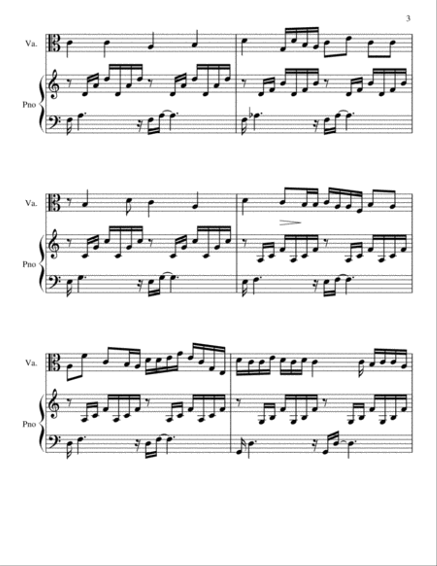 Prelude in C String Duet scores gallery preview page 3