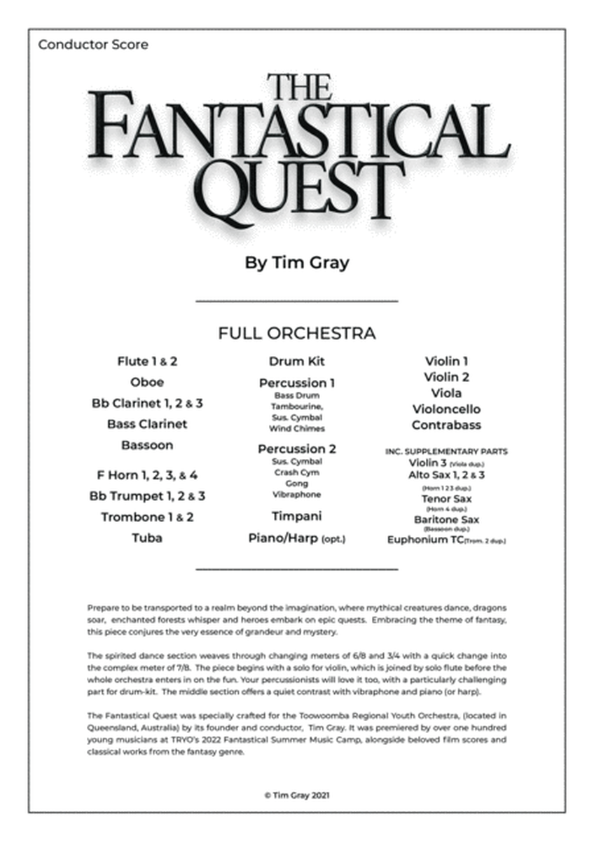 The Fantastical Quest - Full Orchestra image number null