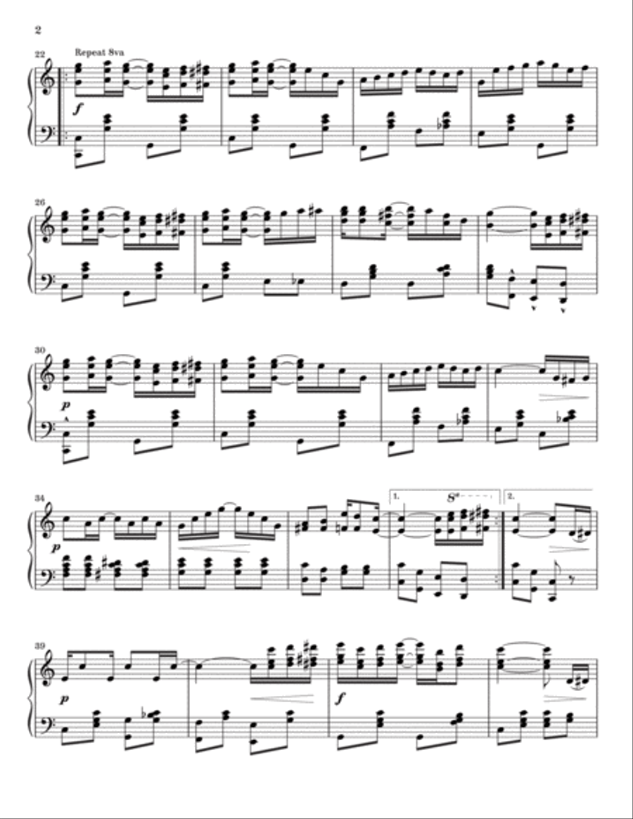 The Entertainer - Joplin Piano Solo scores gallery preview page 2