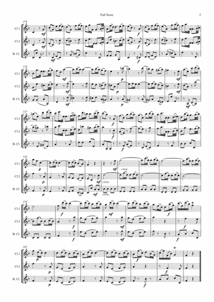 Gallo: 3 movts. from his Trio Sonatas (Reworked as Pulcinella Suite Mvt.3 Scherzino )- clarinet trio image number null