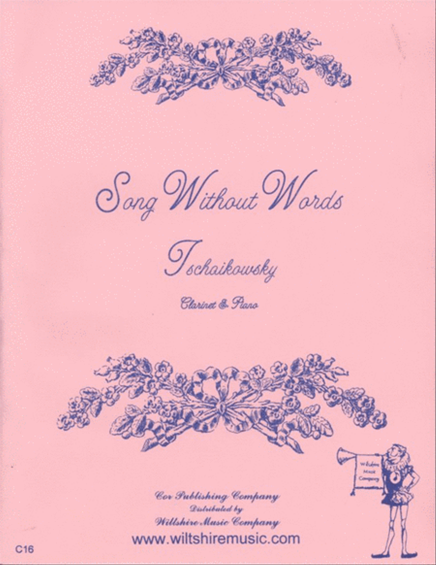 Song Without Words Song Without Words Clarinet Solo scores gallery preview page 1