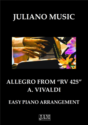 Book cover for ALLEGRO FROM "RV 425" (EASY PIANO) - A. VIVALDI