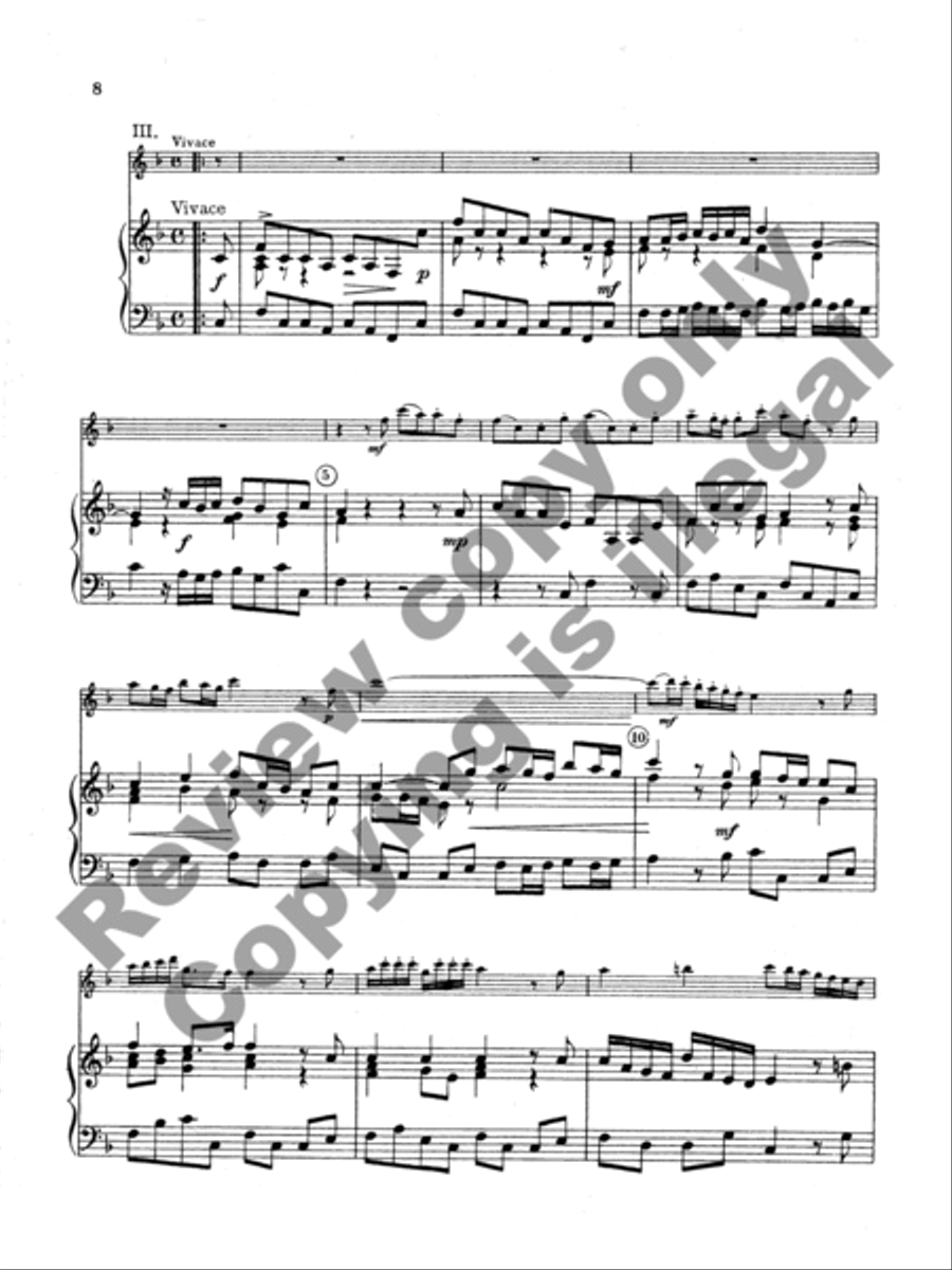 Sonata in F Major Sonata in F Major Flute Solo scores gallery preview page 4