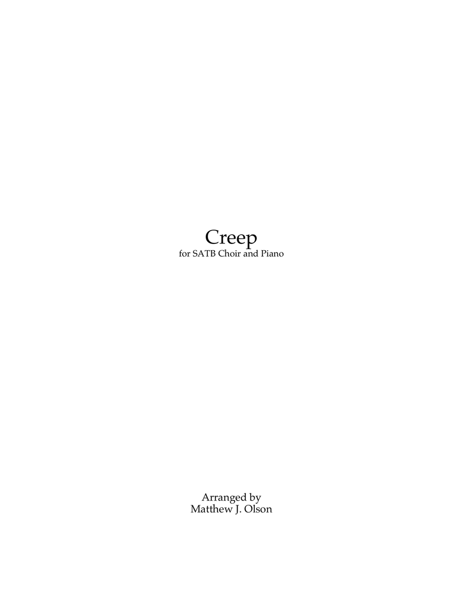 Creep 4-Part scores gallery preview page 1