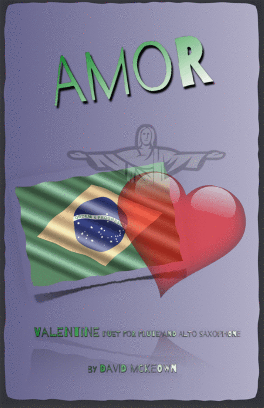 Amor, (Portuguese for Love), Flute and Alto Saxophone Duet Woodwind Duet scores gallery preview page 1