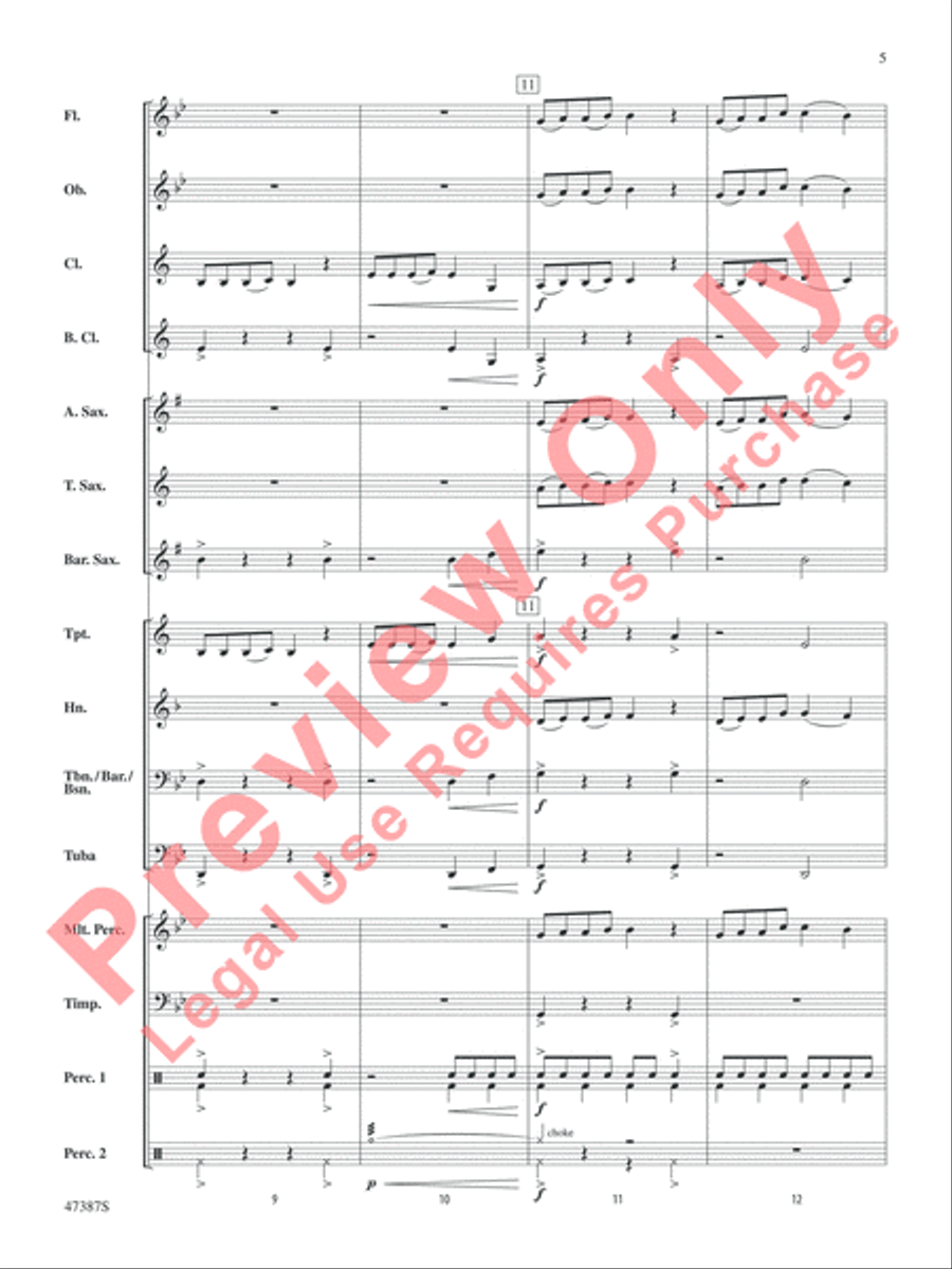 Pandemonium Pandemonium Concert Band scores gallery preview page 6