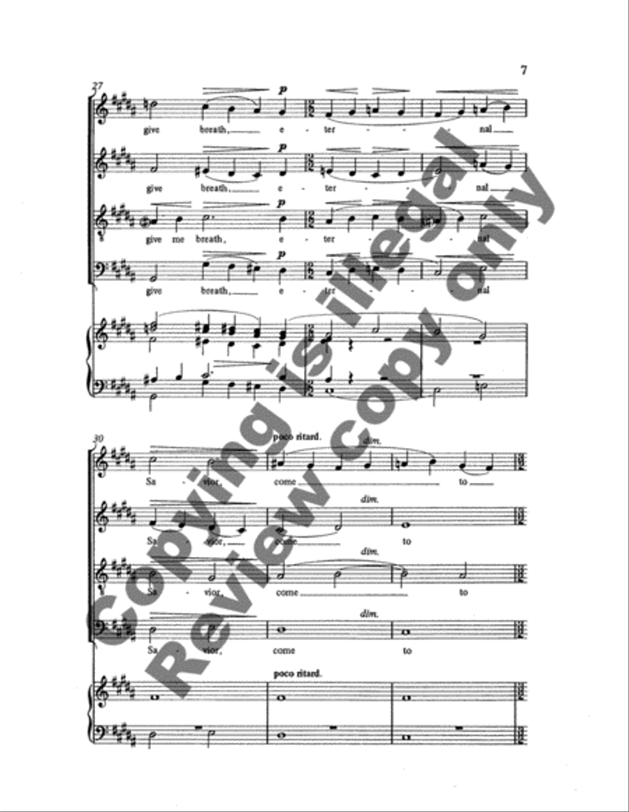 Eternal Light, Shine in My Heart 4-Part scores gallery preview page 5