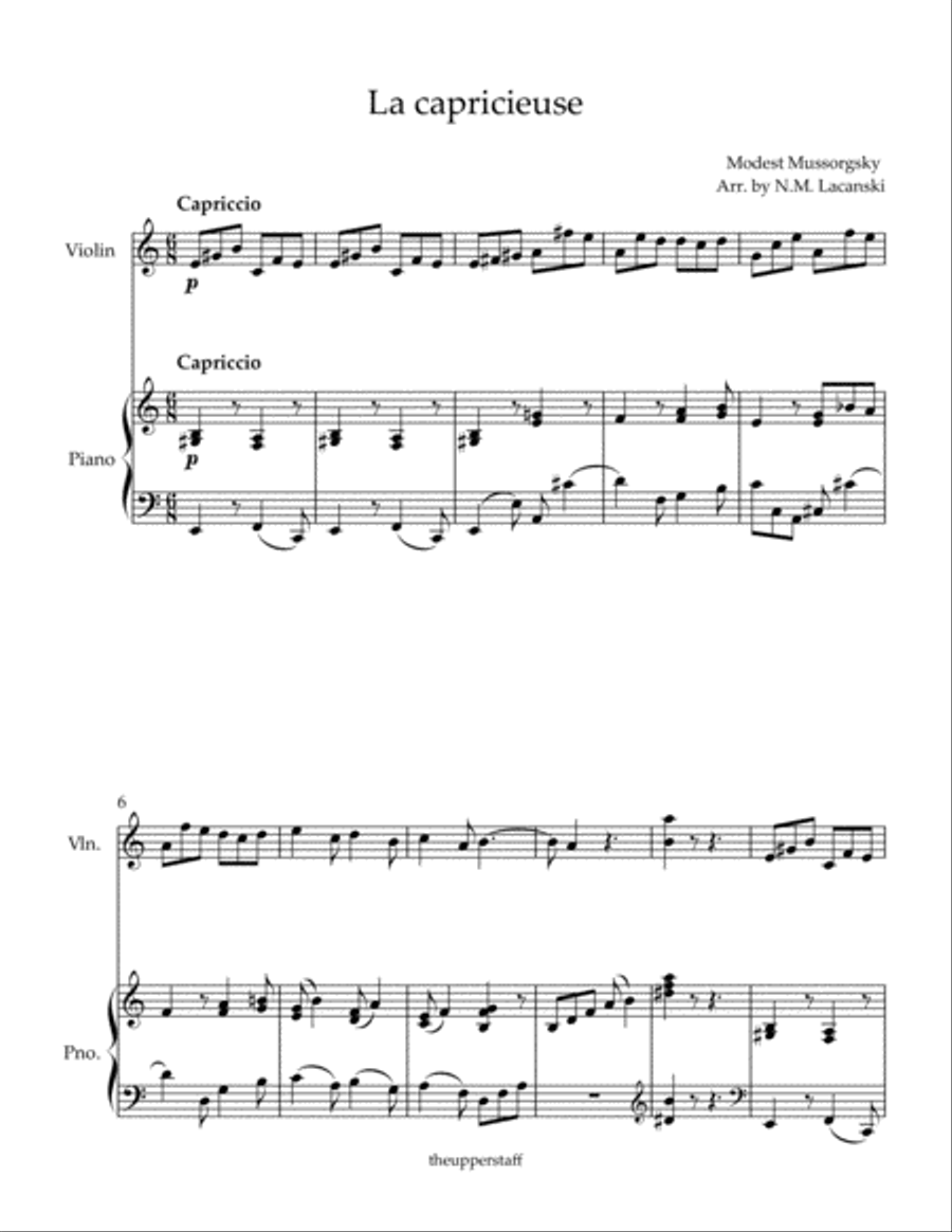 La capricieuse Violin Solo scores gallery preview page 2