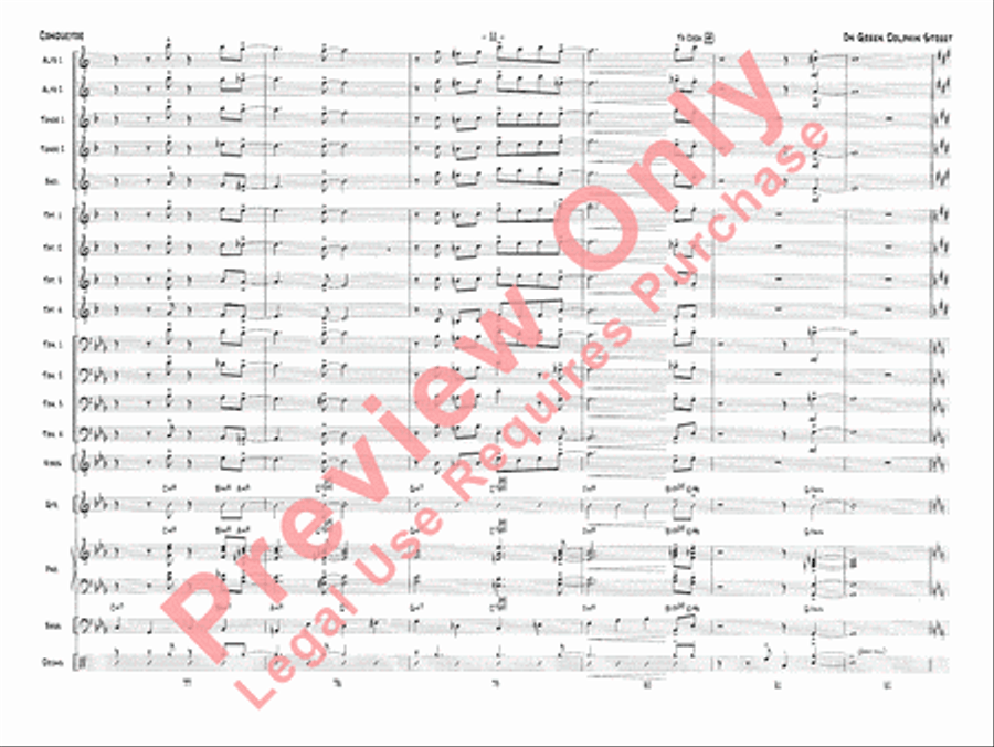 On Green Dolphin Street Jazz Ensemble scores gallery preview page 14