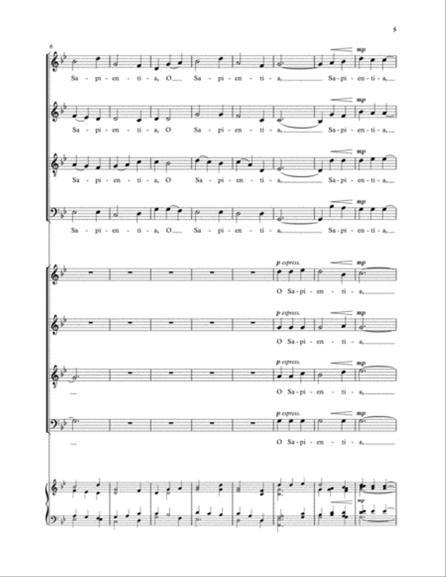 Advent Antiphons SSAATTBB scores gallery preview page 3