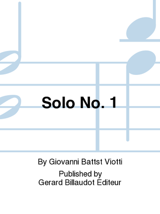 Solo No. 1