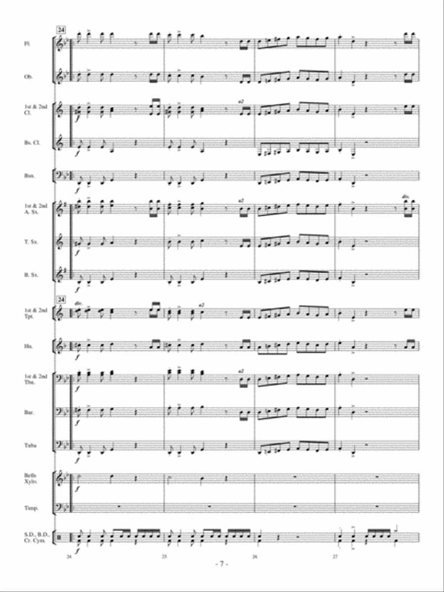 Three Ring Circus Concert Band scores gallery preview page 6