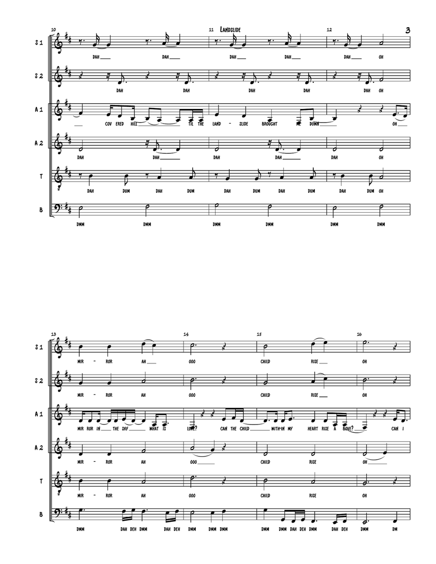 Landslide 4-Part scores gallery preview page 3