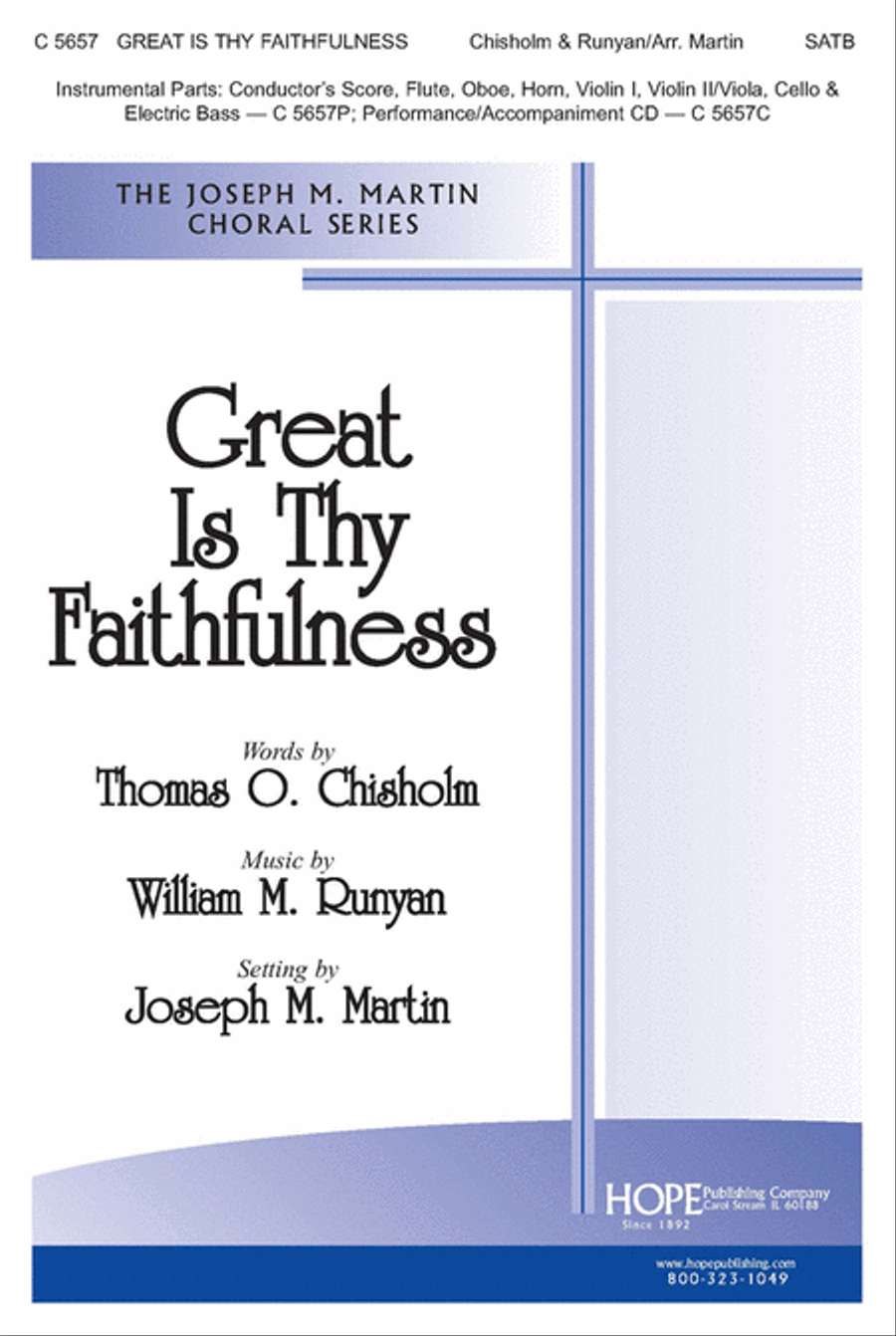 Great Is Thy Faithfulness 4-Part scores gallery preview page 1