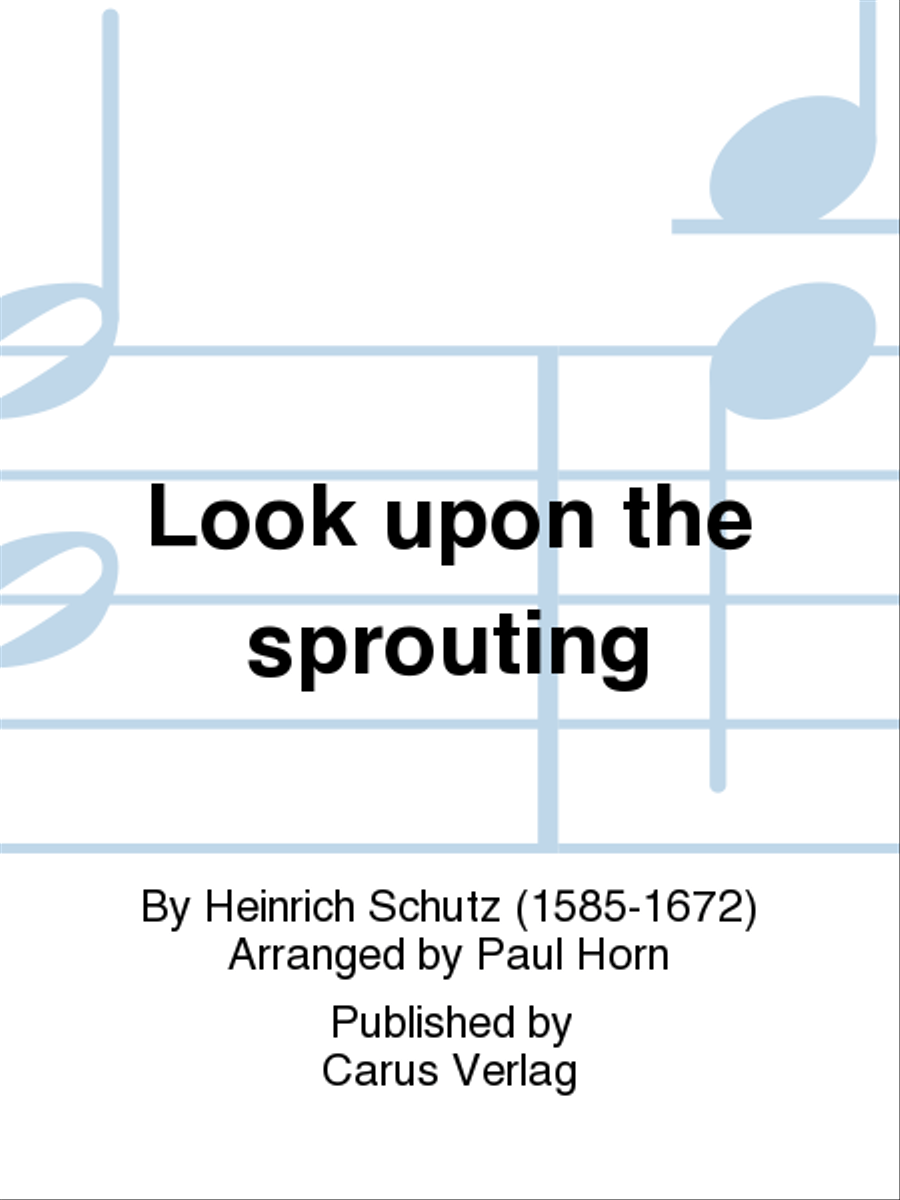 Look upon the sprouting Part scores gallery preview page 1