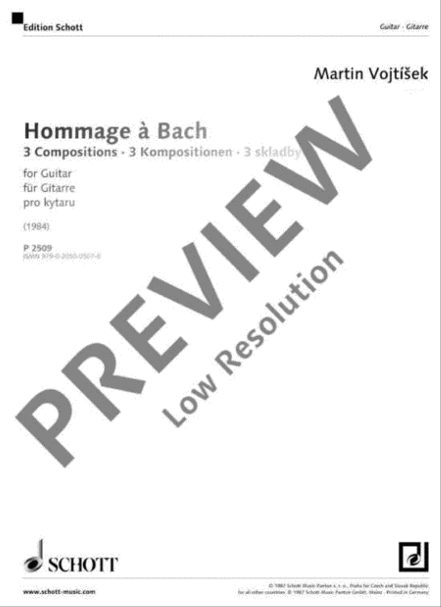 Hommage à Bach Guitar scores gallery preview page 2