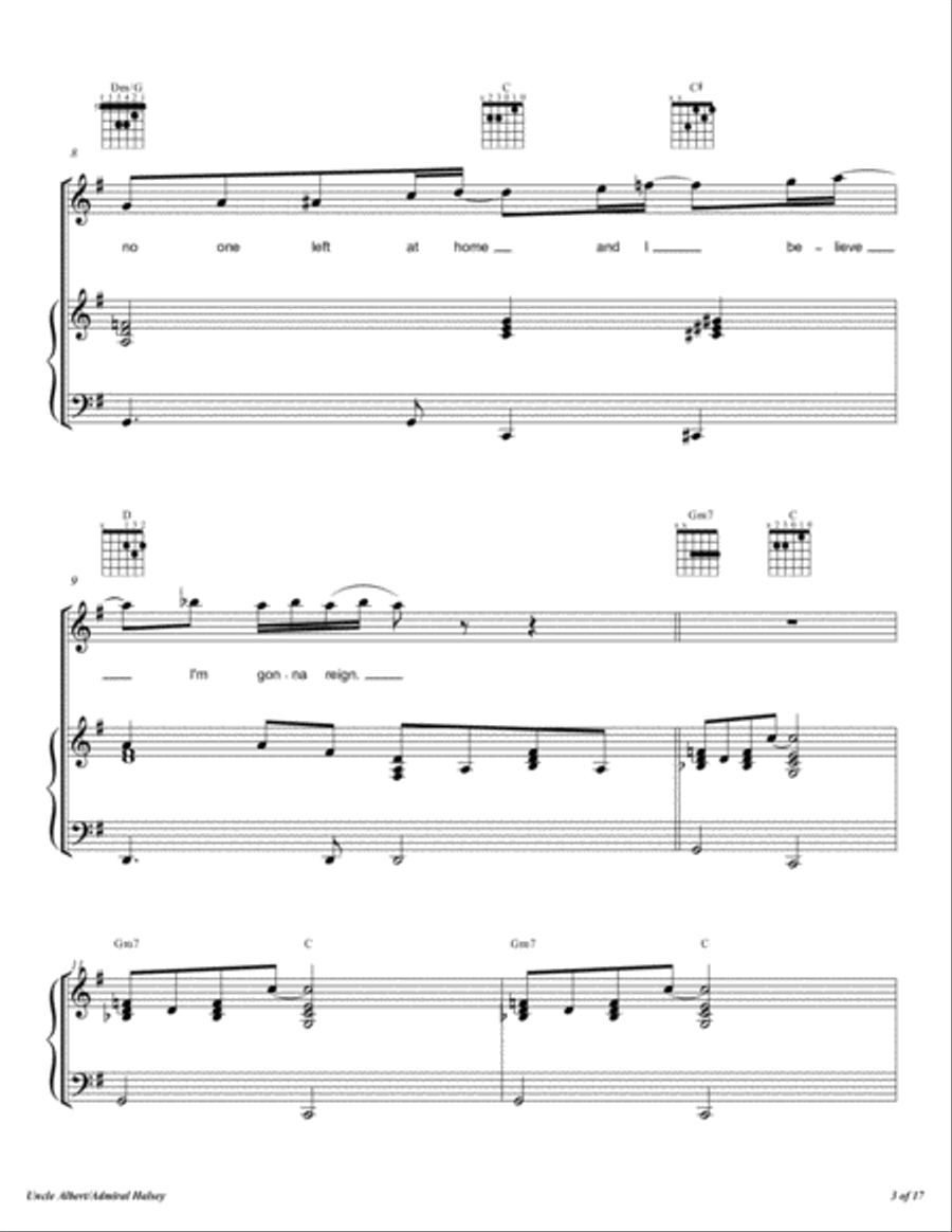 Uncle Albert/admiral Halsey Voice scores gallery preview page 4
