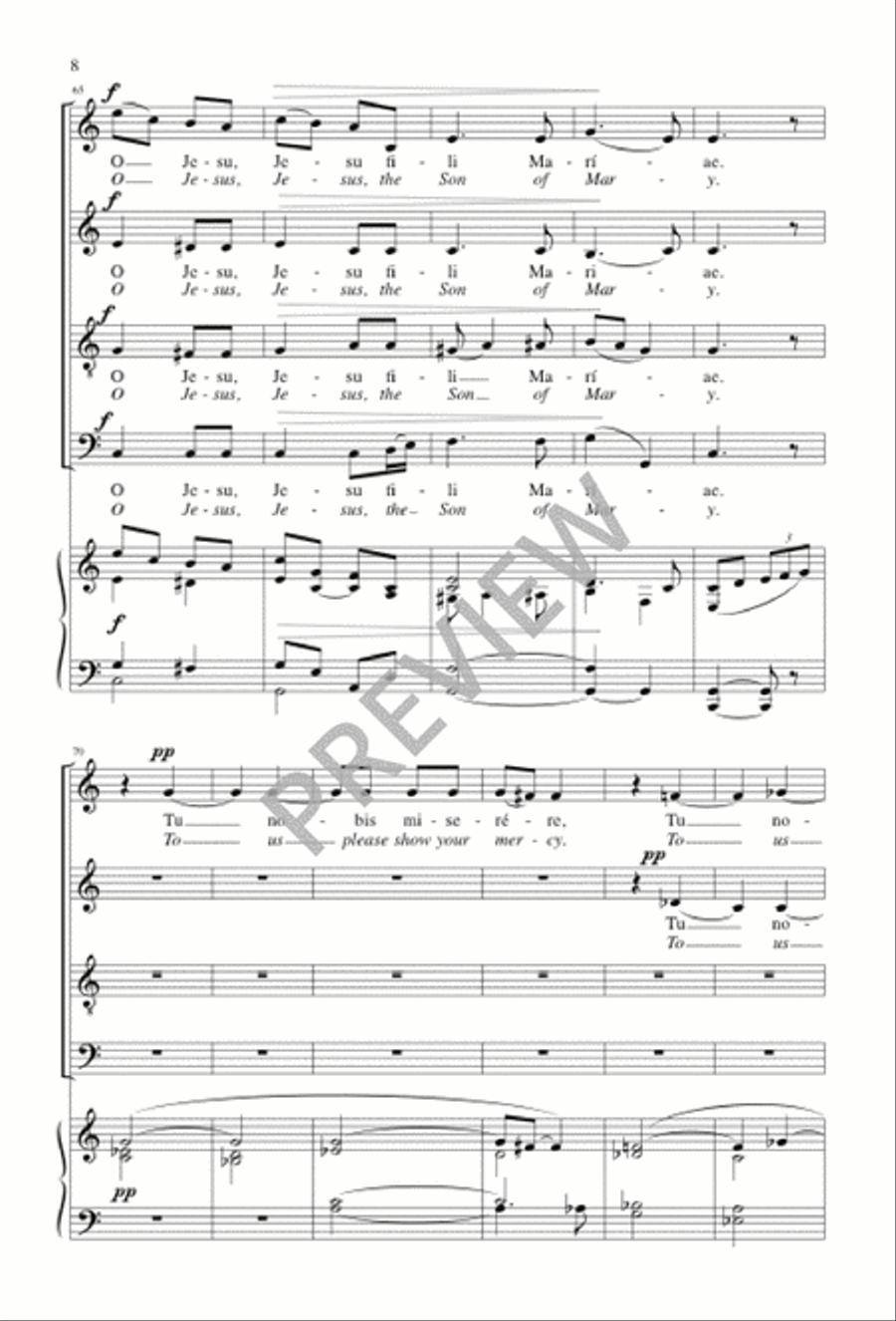 Ave verum corpus Ave verum corpus 4-Part scores gallery preview page 9