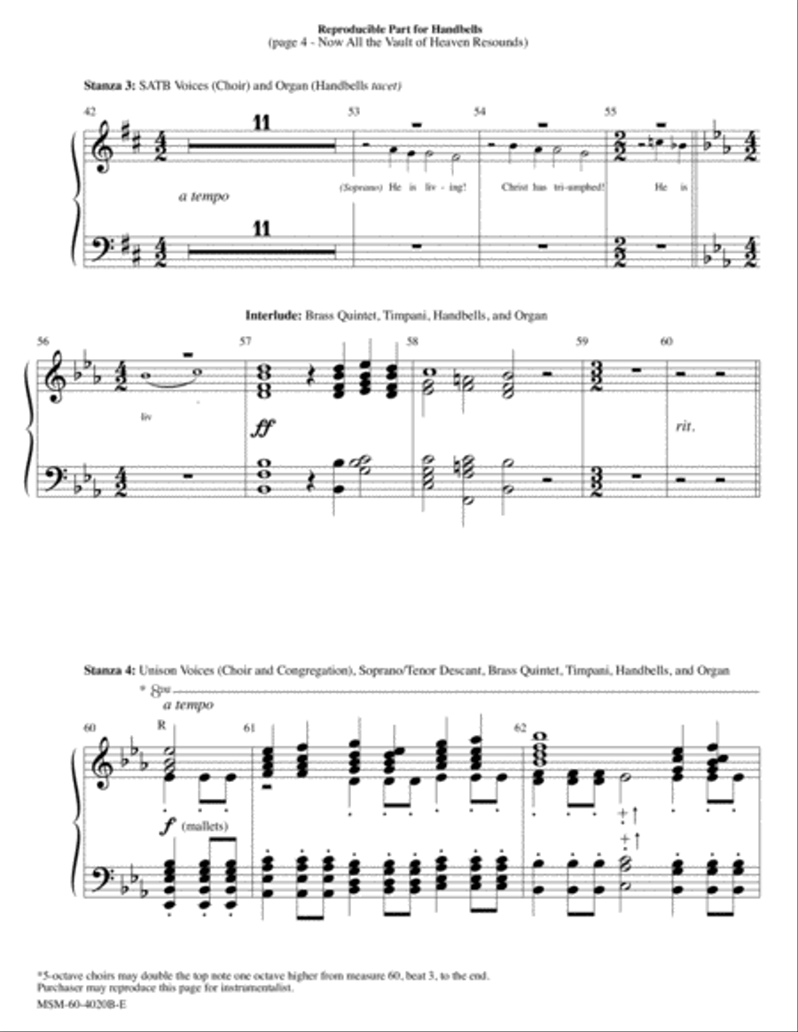 Now All the Vault of Heaven Resounds Choir scores gallery preview page 4