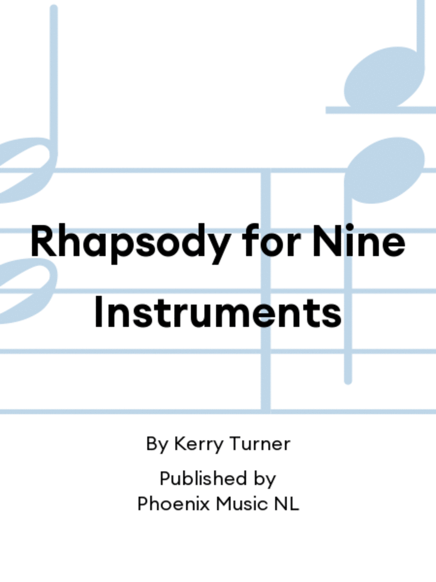 Rhapsody for Nine Instruments Set of Parts scores gallery preview page 1