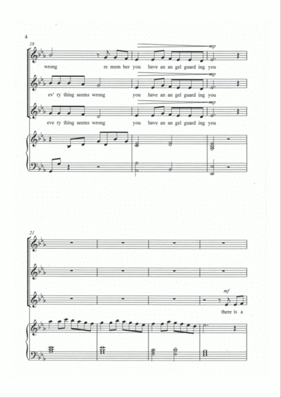 Angels By your Side Angels By your Side Choir scores gallery preview page 5