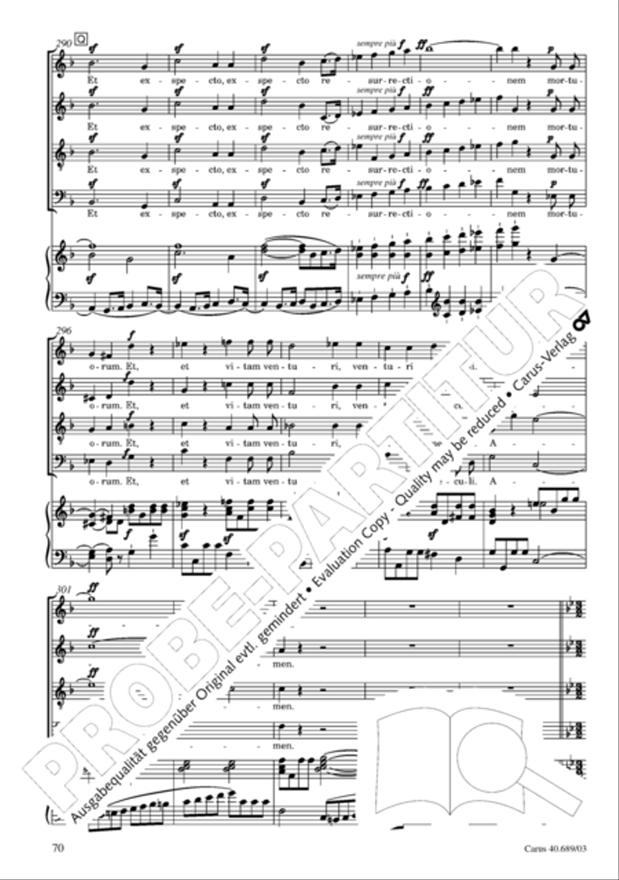 Missa solemnis Missa solemnis 4-Part scores gallery preview page 71