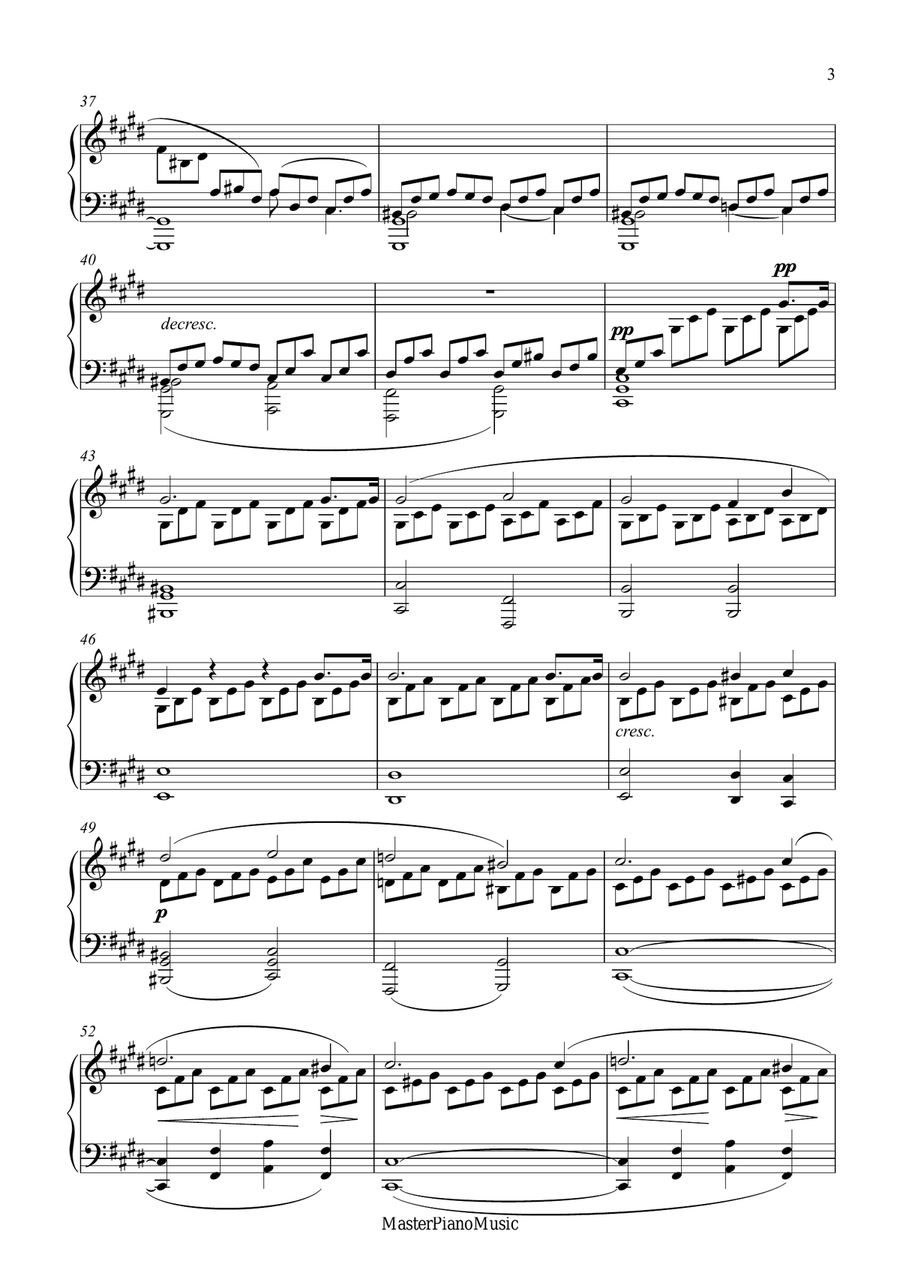 Beethoven - Moonlight Sonata (FULL) Piano Solo scores gallery preview page 3