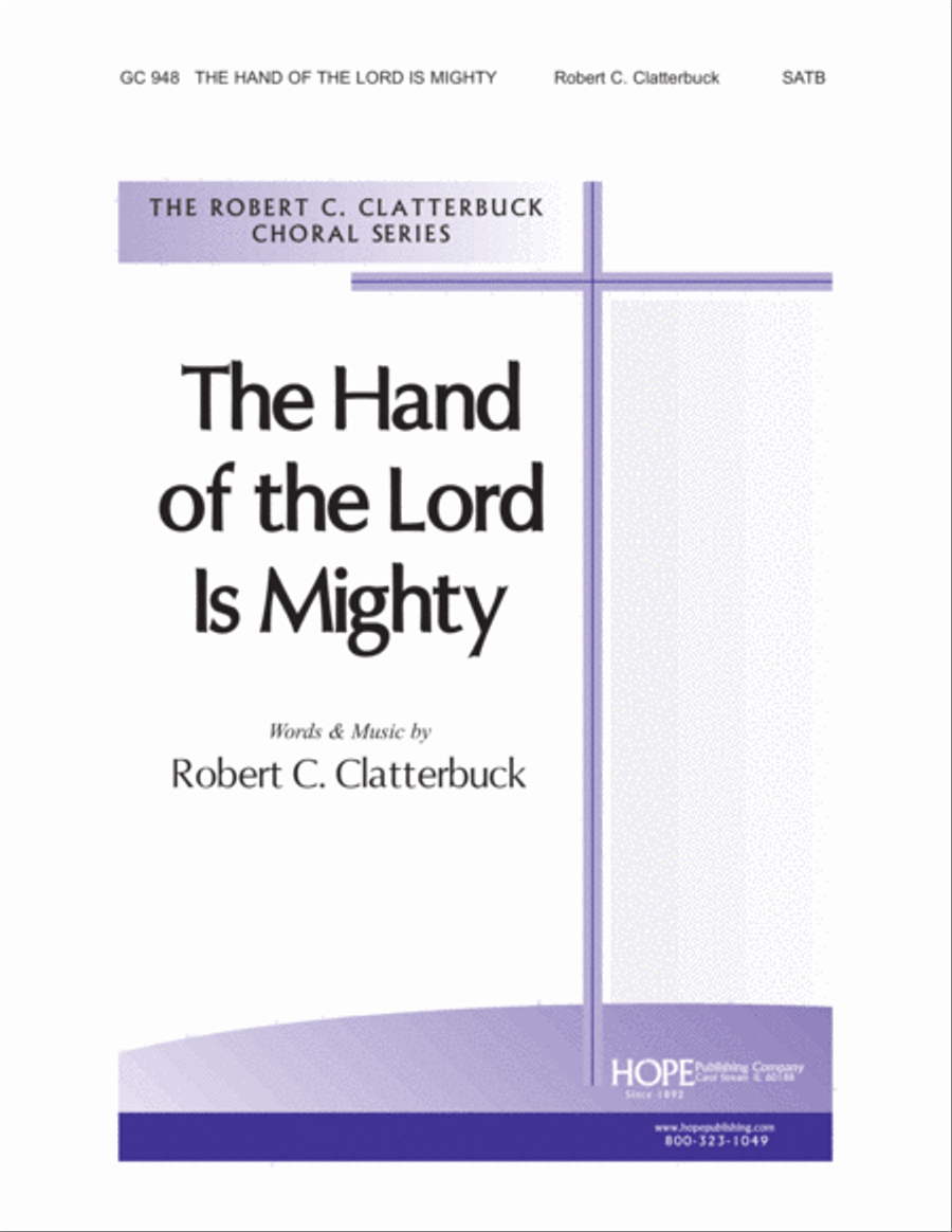 The Hand of the Lord Is Mighty 4-Part scores gallery preview page 1