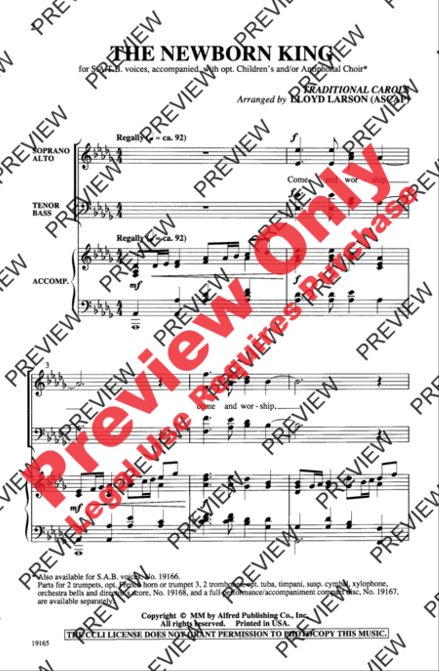 The Newborn King The Newborn King 4-Part scores gallery preview page 13