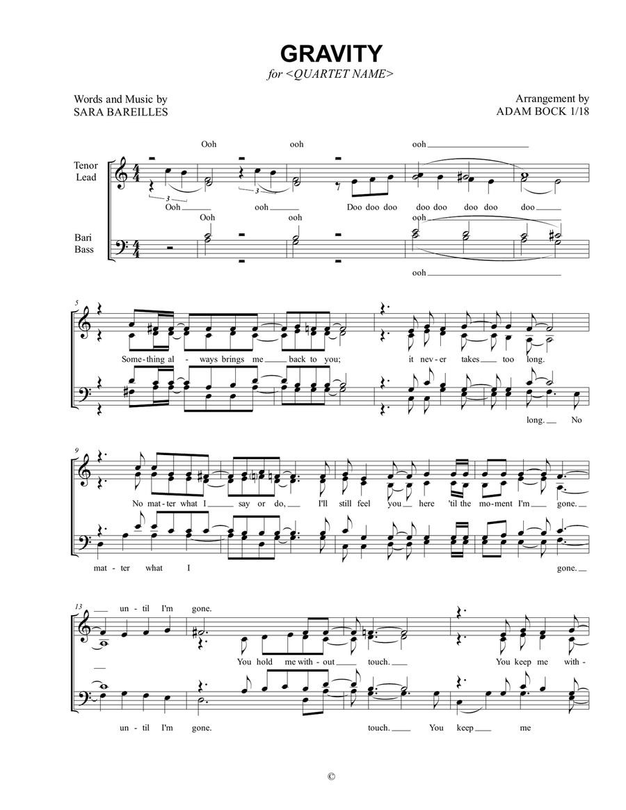 Gravity Voice scores gallery preview page 1
