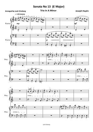 Sonata No 13 by Joseph Haydn, Trio in A Minor