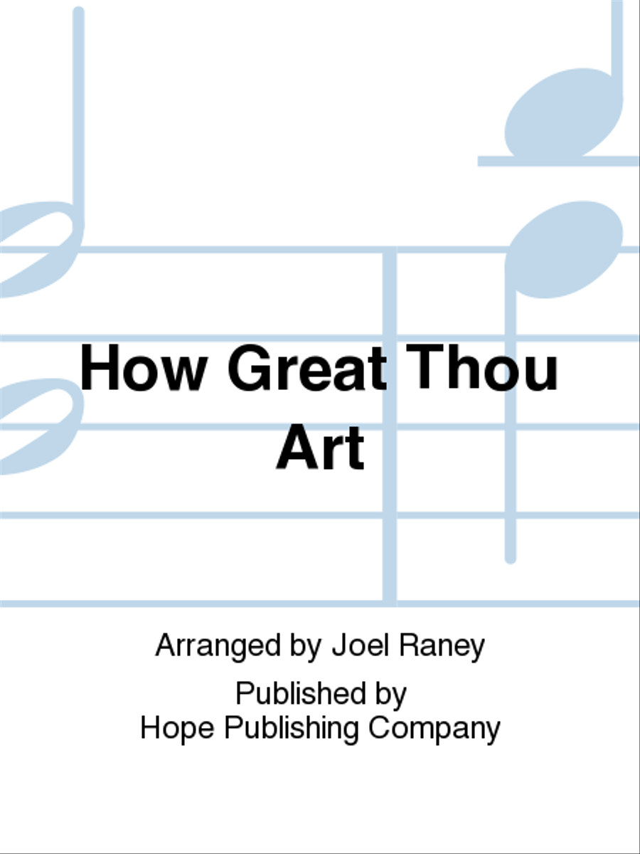 How Great Thou Art Choir scores gallery preview page 1