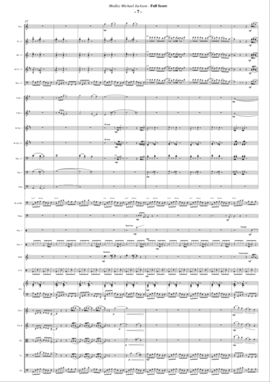 The Best Of Michael Jackson Pvg Collection Full Orchestra scores gallery preview page 6