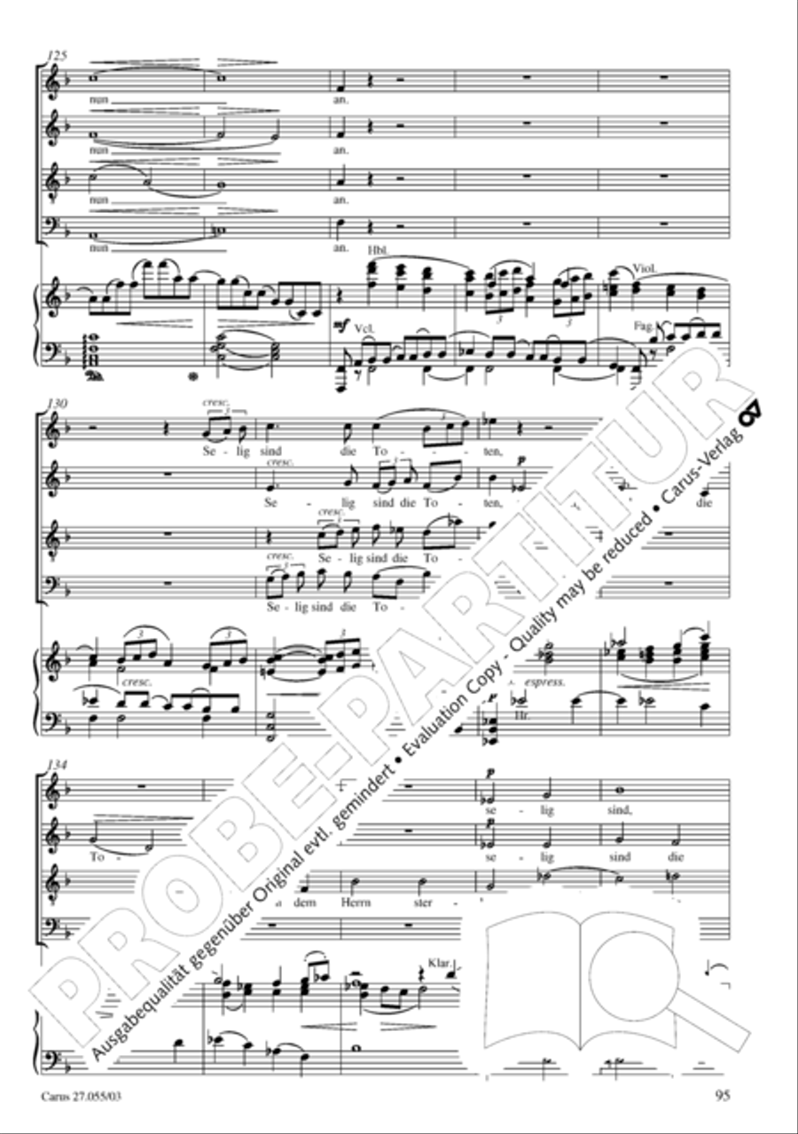 Ein Deutsches Requiem (German Requiem) 4-Part scores gallery preview page 98