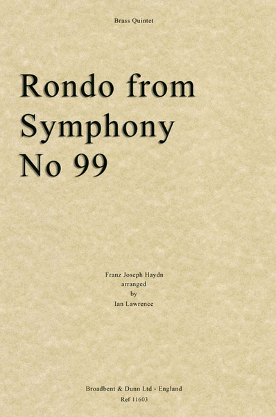 Rondo from Symphony No. 99