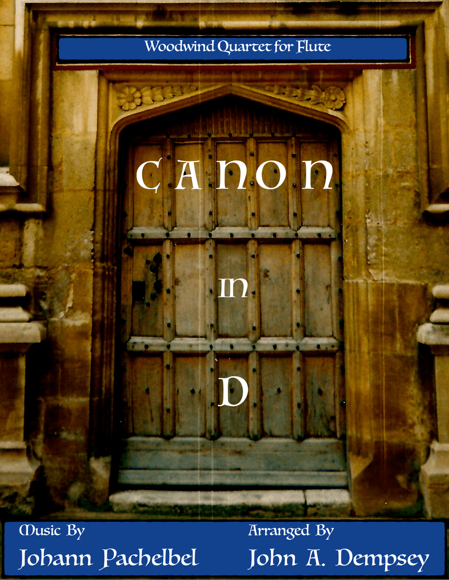 Canon in D (in G major): Flute Quartet Flute Quartet scores gallery preview page 1