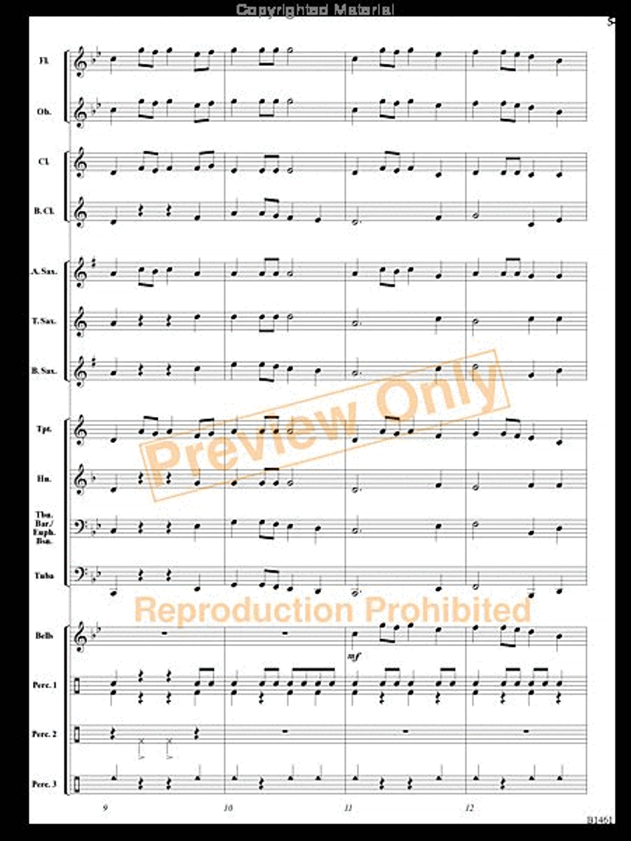 Chisholm Concert Band scores gallery preview page 4
