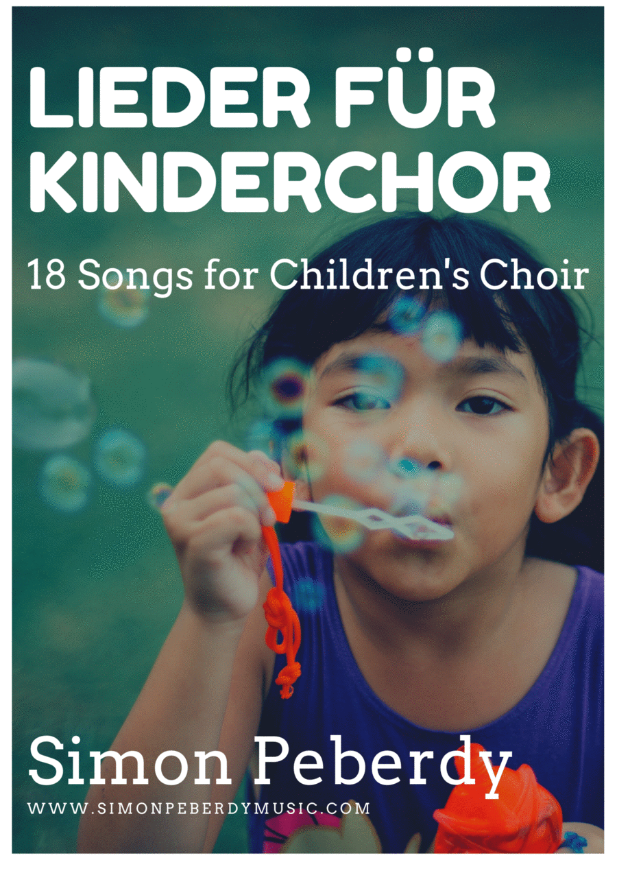 Kirchenlieder für Kinderchor (Church songs for Children's Choir) by Simon Peberdy Children's Choir scores gallery preview page 1