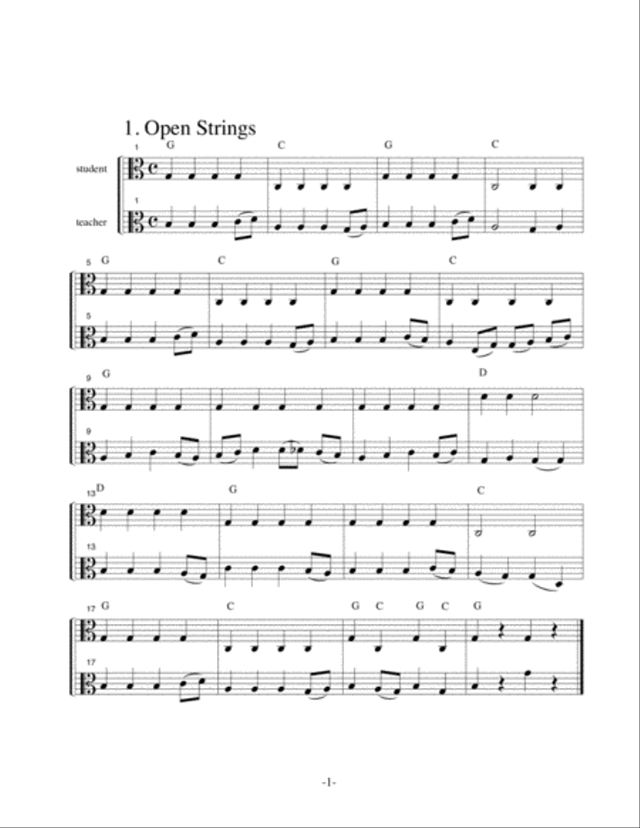 24 Diverse Duets for Beginning Violists ages 8 to 88 image number null