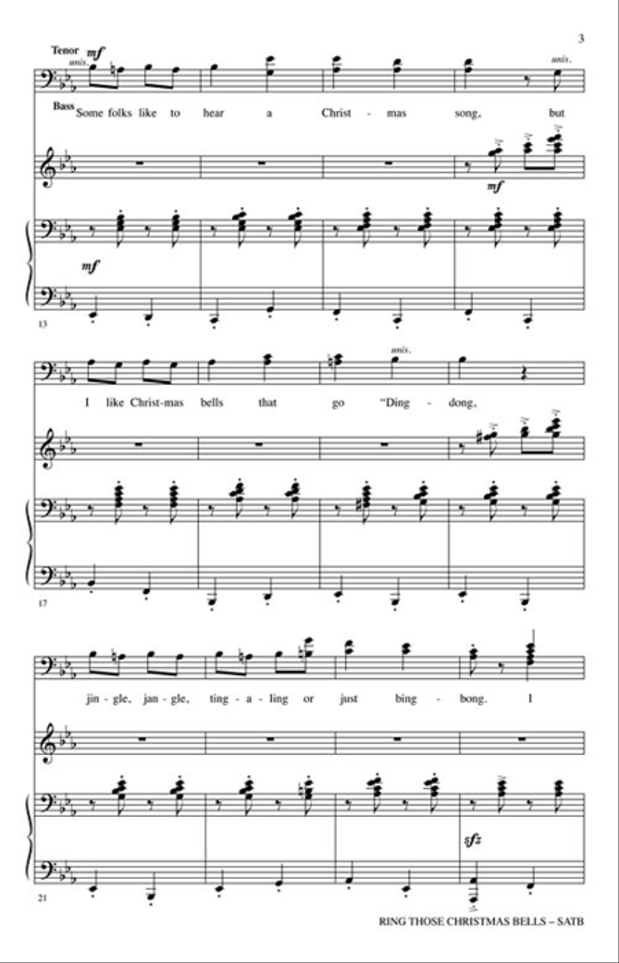 Ring Those Christmas Bells 4-Part scores gallery preview page 3