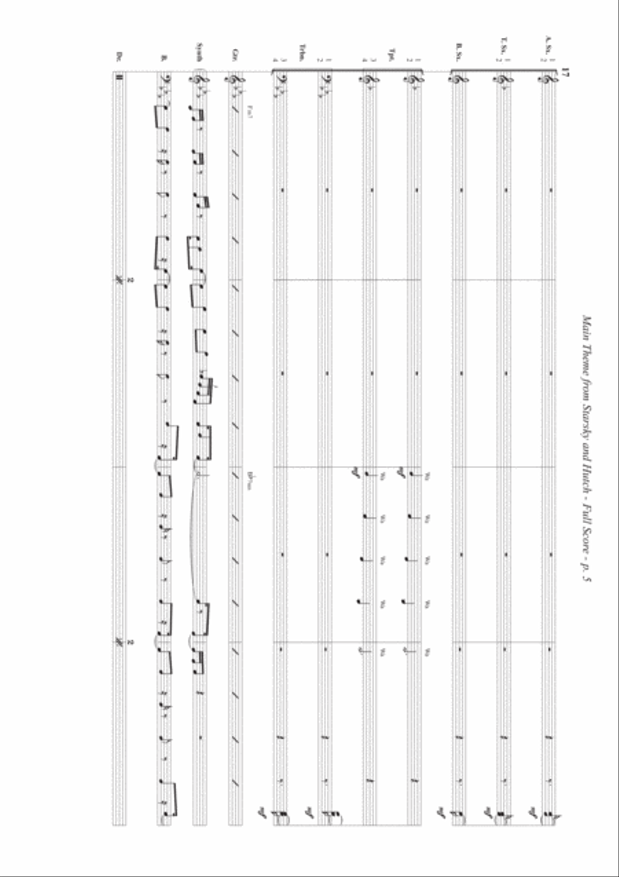 Starsky & Hutch Theme Jazz Ensemble scores gallery preview page 5