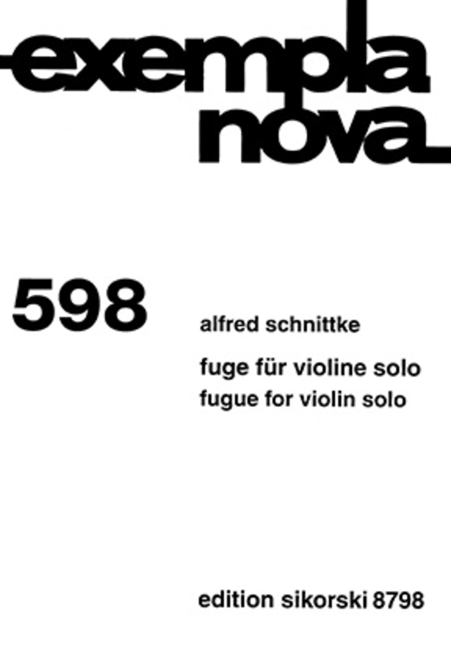 Fugue for Violin Solo Violin Solo scores gallery preview page 1