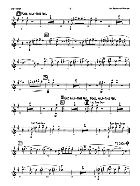 Two Seconds to Midnight: 2nd B-flat Trumpet