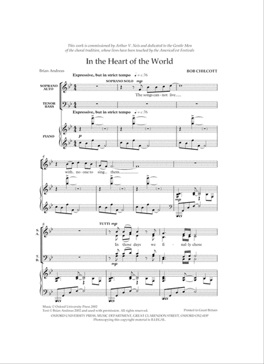 In the heart of the world 4-Part scores gallery preview page 2