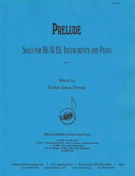 Prelude For Bb & Eb Instrument & Piano