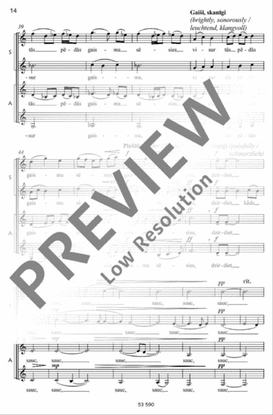 Skumjas Skumjas Women's Choir scores gallery preview page 15