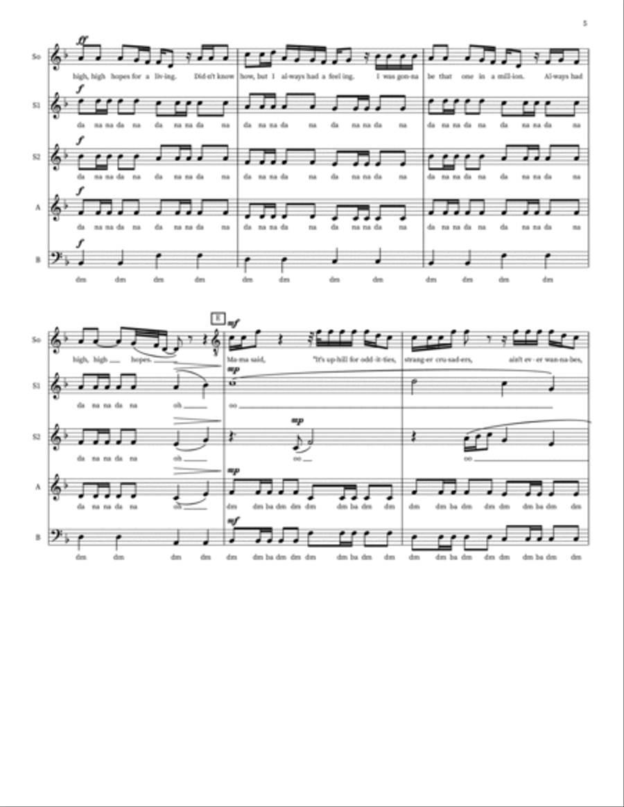 High Hopes Choir scores gallery preview page 5