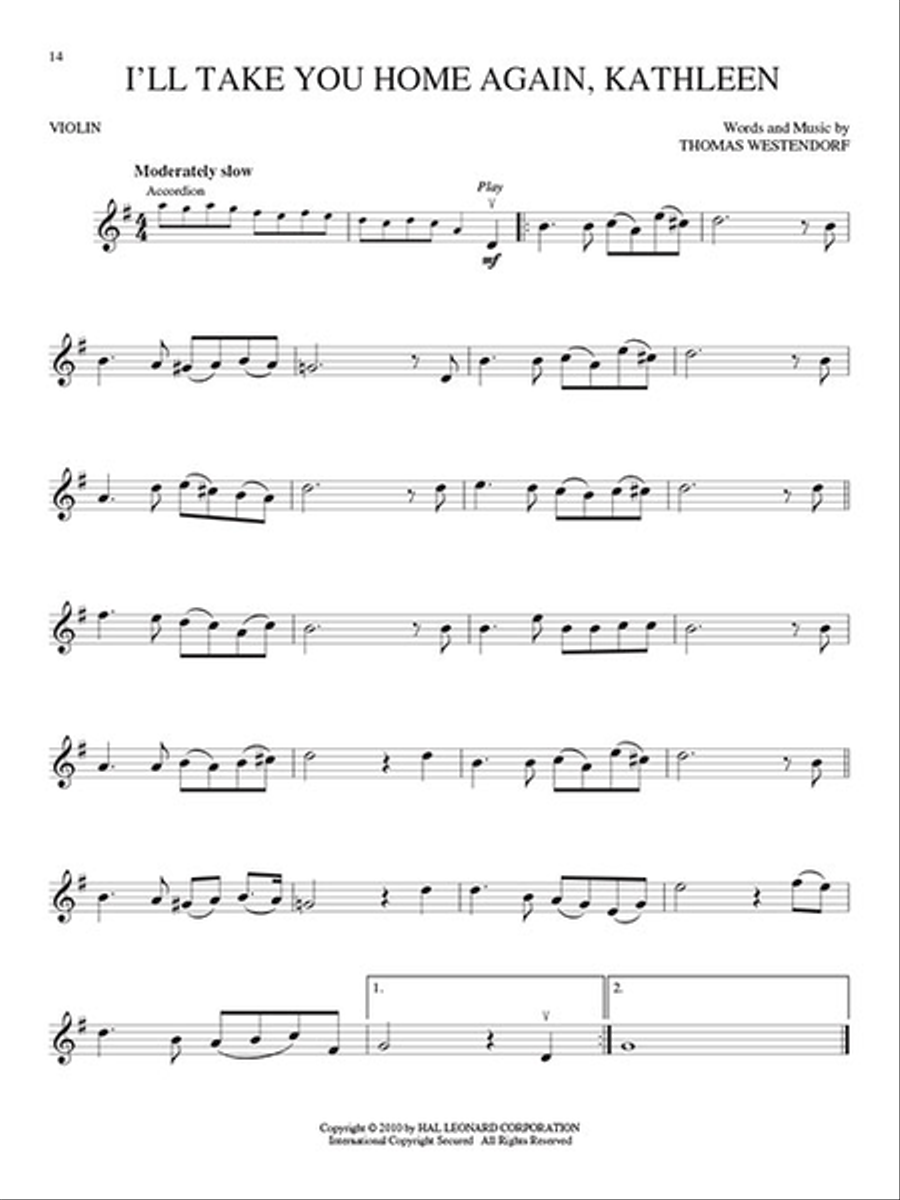 Irish Favorites Violin Solo scores gallery preview page 4