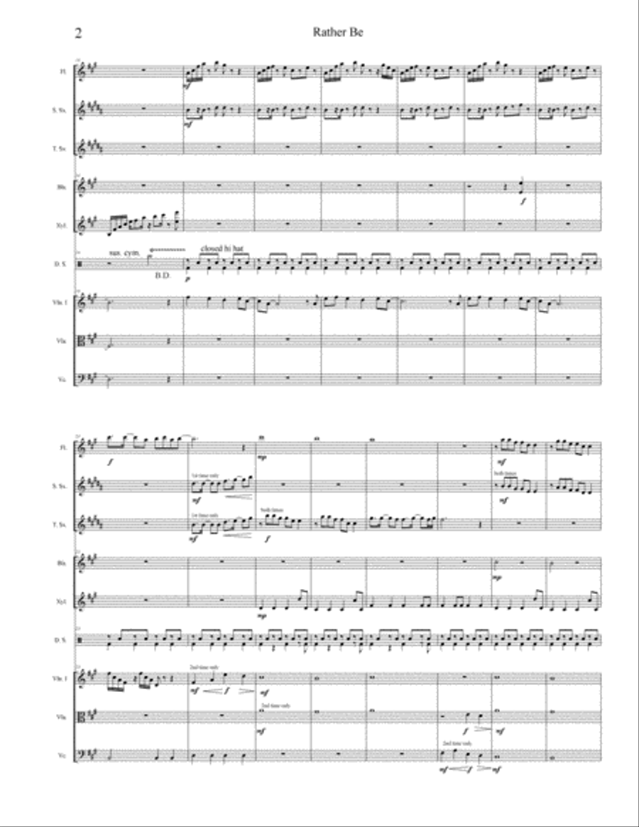 Rather Be Large Ensemble scores gallery preview page 2