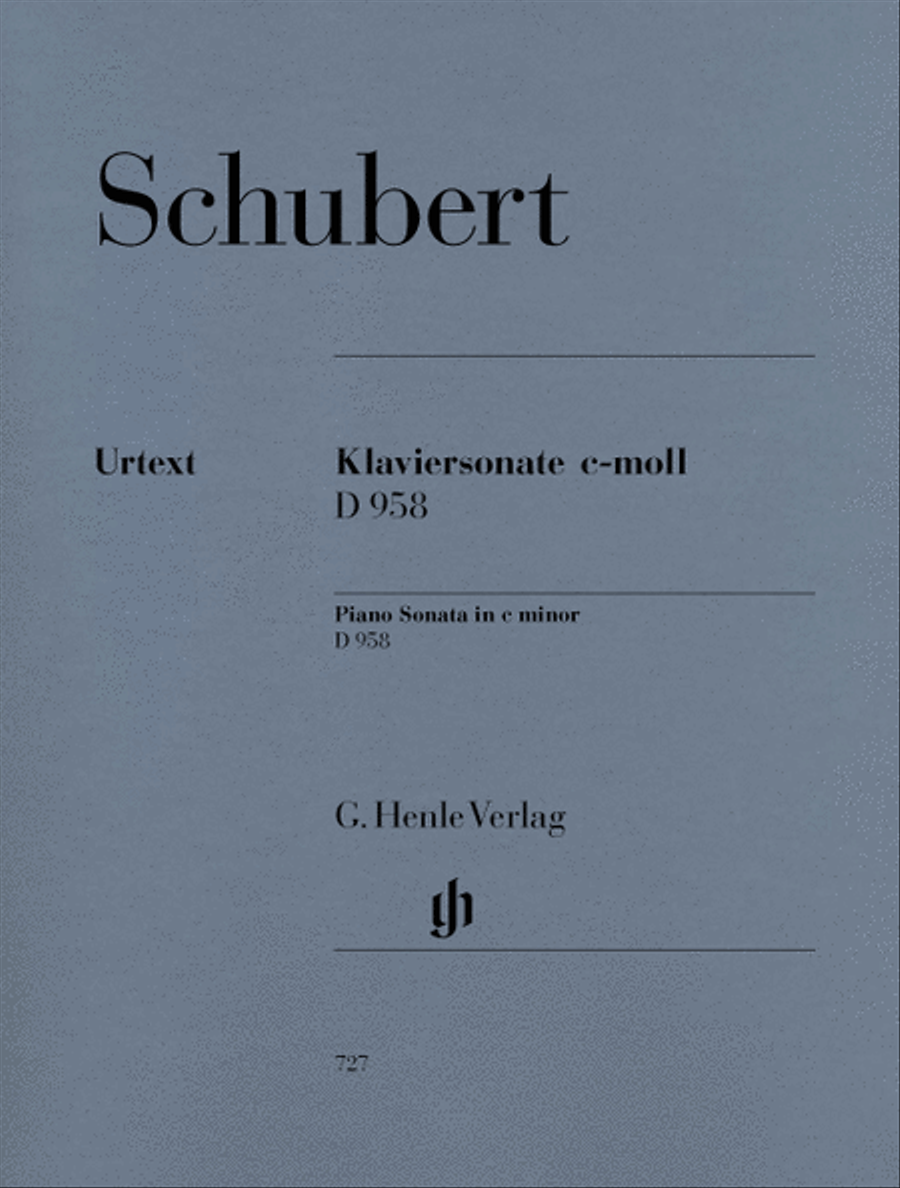 Piano Sonata C minor D 958 Piano Solo scores gallery preview page 1
